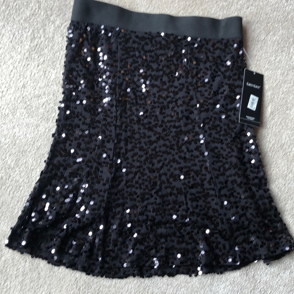 HP💥Karen Kane sequin skirt size S/M - Picture 3 of 8